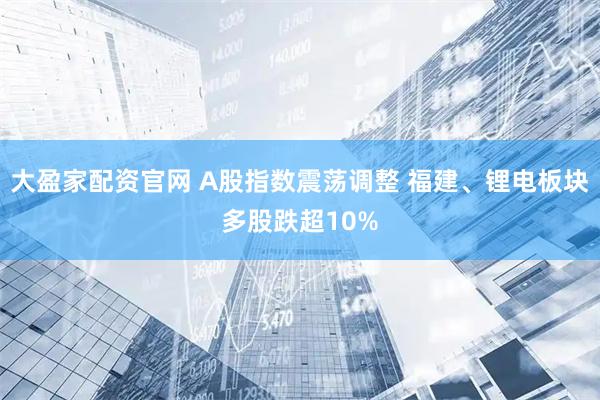 大盈家配资官网 A股指数震荡调整 福建、锂电板块多股跌超10%